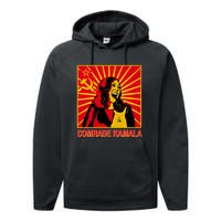 Fun Socialist Comrade Kamala Commie La Harris 2024 Kammunism Performance Fleece Hoodie