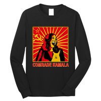 Fun Socialist Comrade Kamala Commie La Harris 2024 Kammunism Long Sleeve Shirt