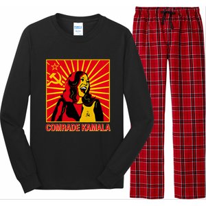 Fun Socialist Comrade Kamala Commie La Harris 2024 Kammunism Long Sleeve Pajama Set