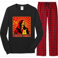 Fun Socialist Comrade Kamala Commie La Harris 2024 Kammunism Long Sleeve Pajama Set