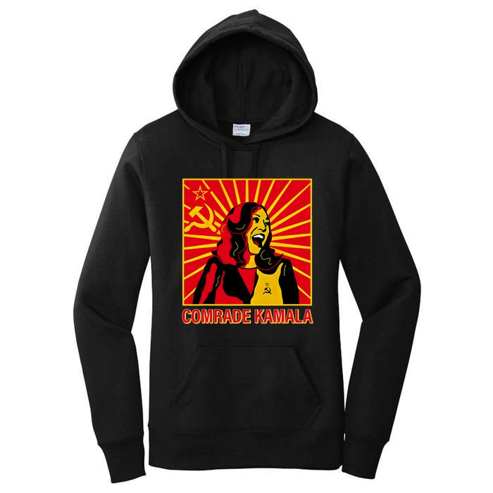 Fun Socialist Comrade Kamala Commie La Harris 2024 Kammunism Women's Pullover Hoodie