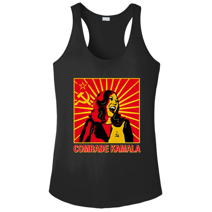 Fun Socialist Comrade Kamala Commie La Harris 2024 Kammunism Ladies PosiCharge Competitor Racerback Tank