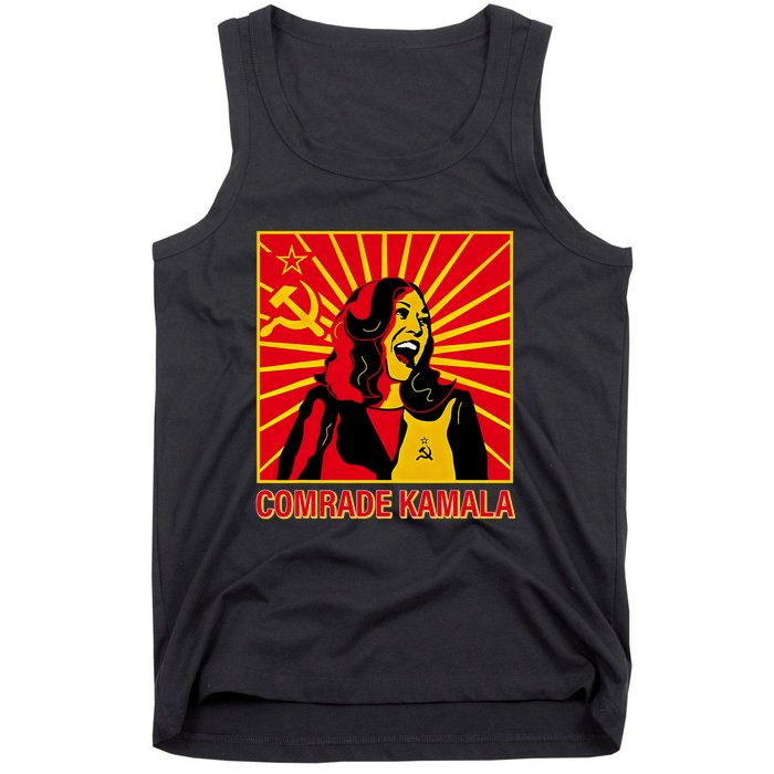 Fun Socialist Comrade Kamala Commie La Harris 2024 Kammunism Tank Top