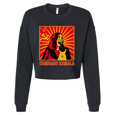 Fun Socialist Comrade Kamala Commie La Harris 2024 Kammunism Cropped Pullover Crew