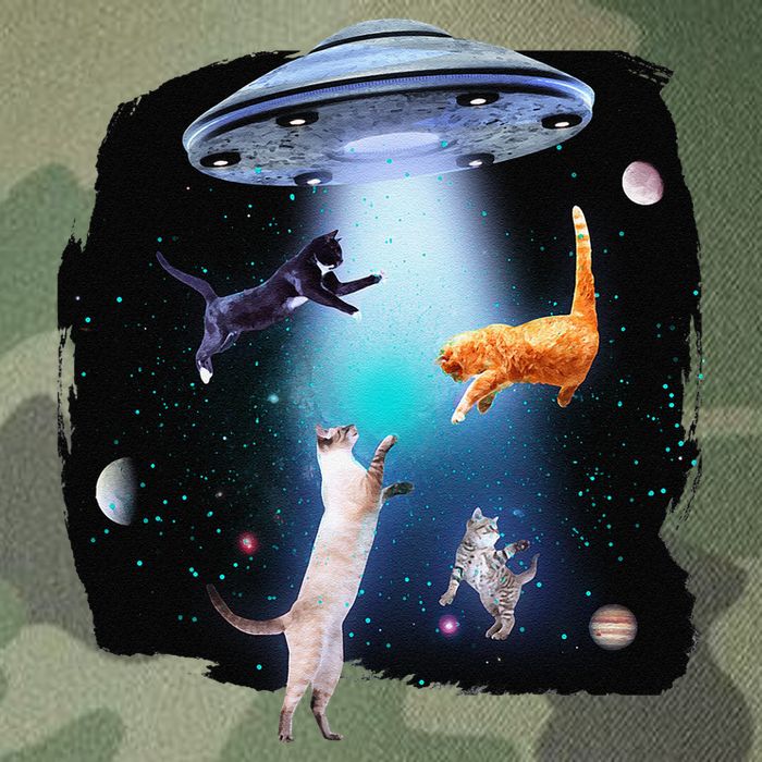 Funny Space Cats Abduction Whimsical Ufo Design Legacy Tie Dye Trucker Hat