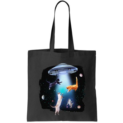 Funny Space Cats Abduction Whimsical Ufo Design Bag