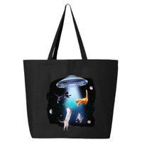 Funny Space Cats Abduction Whimsical Ufo Design 25L Jumbo Tote
