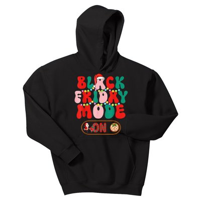 Friday Shopping Crew Mode On Christmas Black Shopping Family  Kids Hoodie