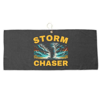 Future Storm Chaser Storm Chasing Tornado Meteorology Large Microfiber Waffle Golf Towel