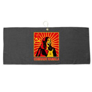 Fun Socialist Comrade Kamala Commie La Harris 2024 Kammunism Large Microfiber Waffle Golf Towel