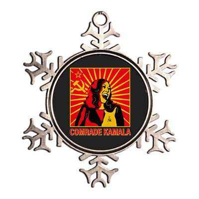 Fun Socialist Comrade Kamala Commie La Harris 2024 Kammunism Metallic Star Ornament