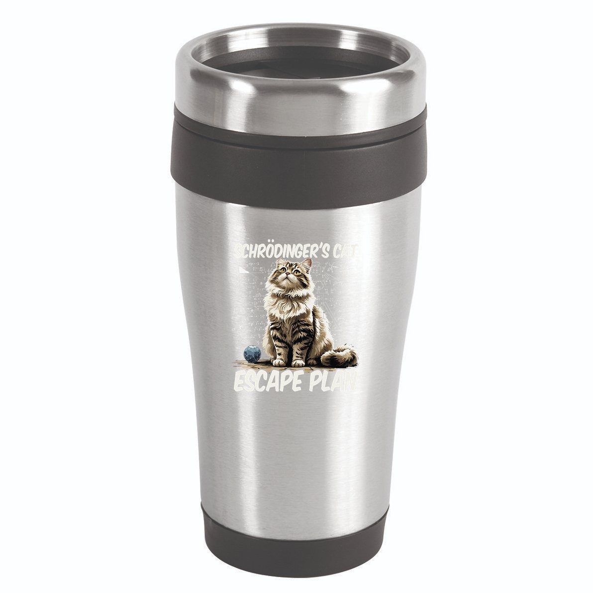 Funny SchröDingerS Cat Science .Png 16oz Travel Tumbler