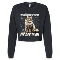 Funny SchröDingerS Cat Science .Png Cropped Pullover Crew