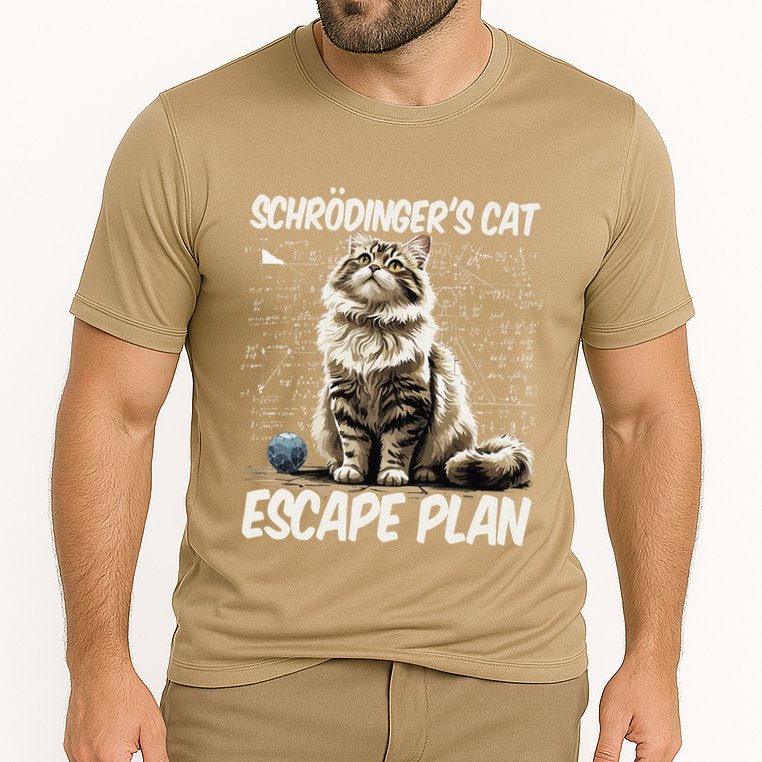 Funny SchröDingerS Cat Science .Png Cooling Performance Crew T-Shirt