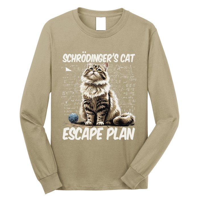 Funny SchröDingerS Cat Science .Png Long Sleeve Shirt