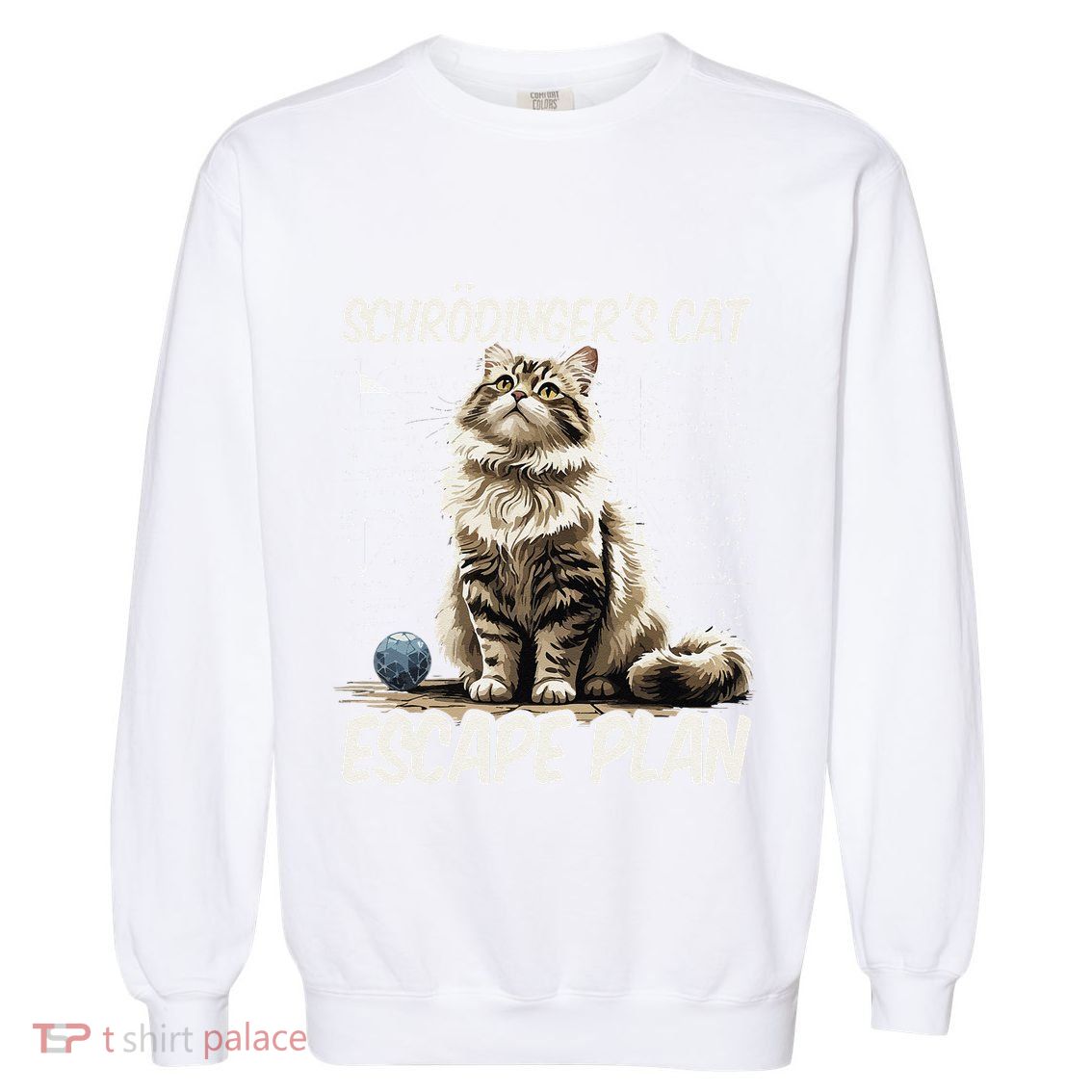 Funny SchröDingerS Cat Science .Png Garment-Dyed Sweatshirt