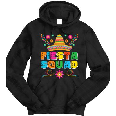 Fiesta Squad Cinco De Mayo Family Matching Mexican Sombrero Tie Dye Hoodie