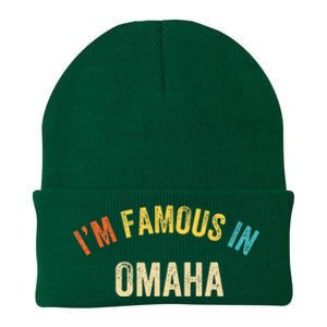 Funny Saying City Pride IM Famous In Omaha Knit Cap Winter Beanie