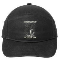 Funny SchröDingerS Cat Escape Plan Science Design 7-Panel Snapback Hat