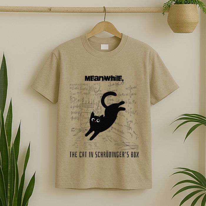 Funny SchröDingerS Cat Quantum Physics Scientists Nerd T-Shirt