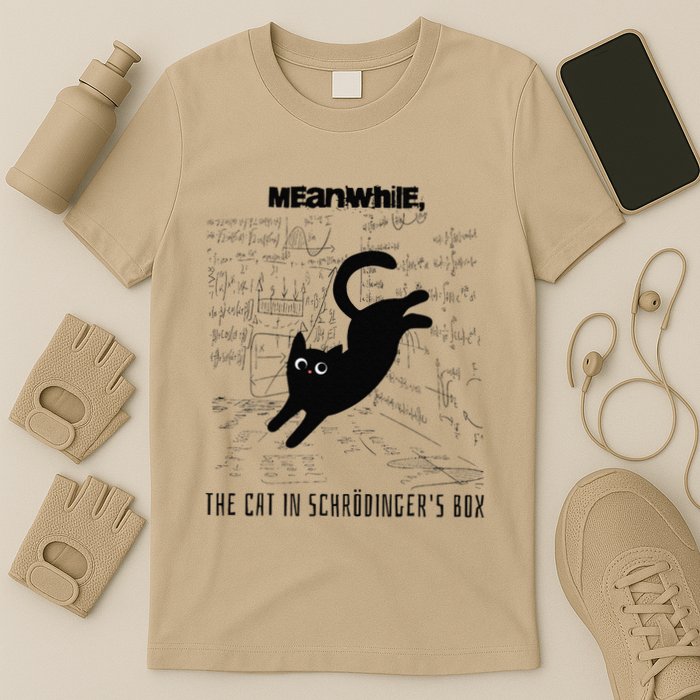 Funny SchröDingerS Cat Quantum Physics Scientists Nerd T-Shirt