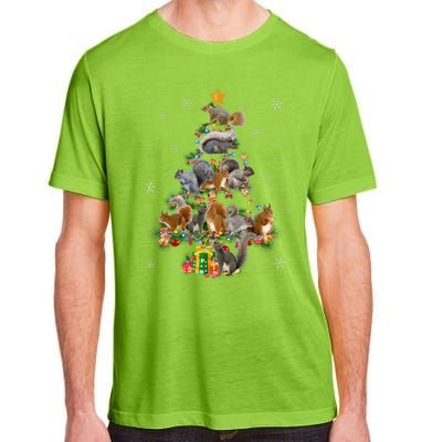 Funny Squirrel Christmas Tree Squirrel Lover Xmas Gifts TShirt Adult ChromaSoft Performance T-Shirt