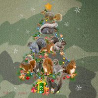 Funny Squirrel Christmas Tree Squirrel Lover Xmas Gifts TShirt Legacy Tie Dye Trucker Hat