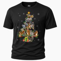 Funny Squirrel Christmas Tree Squirrel Lover Xmas Gifts TShirt Cooling Performance Crew T-Shirt