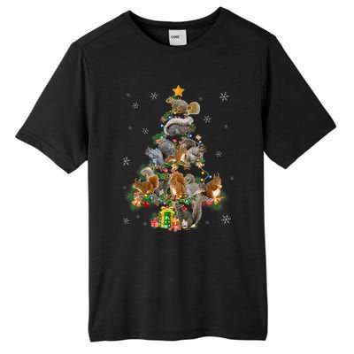 Funny Squirrel Christmas Tree Squirrel Lover Xmas Gifts TShirt Tall Fusion ChromaSoft Performance T-Shirt