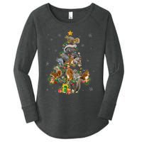 Funny Squirrel Christmas Tree Squirrel Lover Xmas Gifts TShirt Women's Perfect Tri Tunic Long Sleeve Shirt