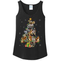 Funny Squirrel Christmas Tree Squirrel Lover Xmas Gifts TShirt Ladies Essential Tank