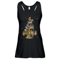 Funny Squirrel Christmas Tree Squirrel Lover Xmas Gifts TShirt Ladies Essential Flowy Tank