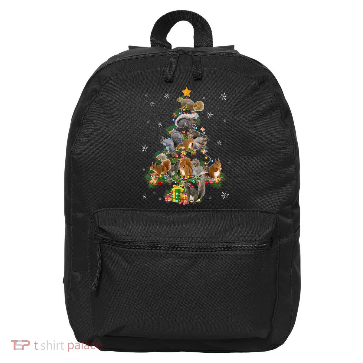 Funny Squirrel Christmas Tree Squirrel Lover Xmas Gifts TShirt 16 in Basic Backpack