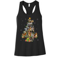 Funny Squirrel Christmas Tree Squirrel Lover Xmas Gifts TShirt Women's Racerback Tank