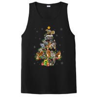 Funny Squirrel Christmas Tree Squirrel Lover Xmas Gifts TShirt PosiCharge Competitor Tank