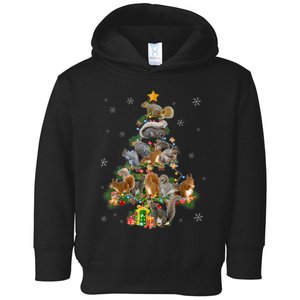 Funny Squirrel Christmas Tree Squirrel Lover Xmas Gifts TShirt Toddler Hoodie