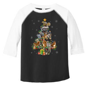 Funny Squirrel Christmas Tree Squirrel Lover Xmas Gifts TShirt Toddler Fine Jersey T-Shirt