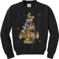 Funny Squirrel Christmas Tree Squirrel Lover Xmas Gifts TShirt Kids Sweatshirt