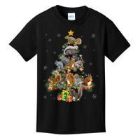 Funny Squirrel Christmas Tree Squirrel Lover Xmas Gifts TShirt Kids T-Shirt