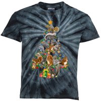 Funny Squirrel Christmas Tree Squirrel Lover Xmas Gifts TShirt Kids Tie-Dye T-Shirt