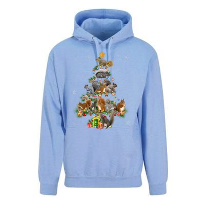 Funny Squirrel Christmas Tree Squirrel Lover Xmas Gifts TShirt Unisex Surf Hoodie