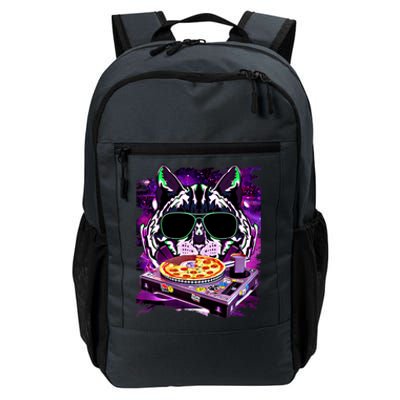 Funny Space Cat Remix Dj Pizza Remix For Cat Galaxy Lovers Cute Gift Daily Commute Backpack