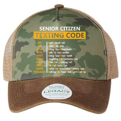 Funny Senior CitizenS Texting Code Design Gift For Grandpa Great Gift Legacy Tie Dye Trucker Hat