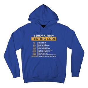 Funny Senior CitizenS Texting Code Design Gift For Grandpa Great Gift Hoodie