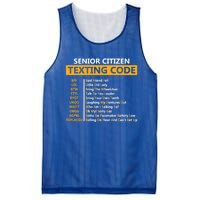 Funny Senior CitizenS Texting Code Design Gift For Grandpa Great Gift Mesh Reversible Basketball Jersey Tank