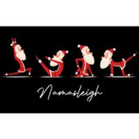 Funny Santa Claus Yoga Pose Namasleigh Namaste Christmas Bumper Sticker