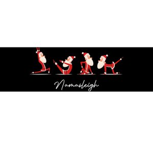 Funny Santa Claus Yoga Pose Namasleigh Namaste Christmas Bumper Sticker