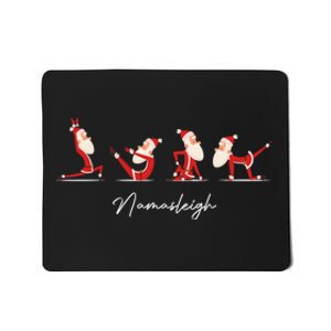 Funny Santa Claus Yoga Pose Namasleigh Namaste Christmas Mousepad