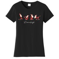 Funny Santa Claus Yoga Pose Namasleigh Namaste Christmas Women's T-Shirt