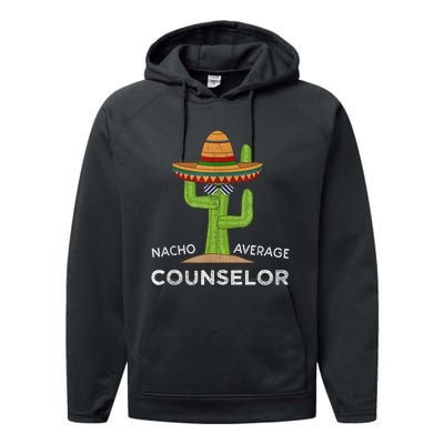 Fun School Counselor Humor Gifts Performance Fleece Hoodie